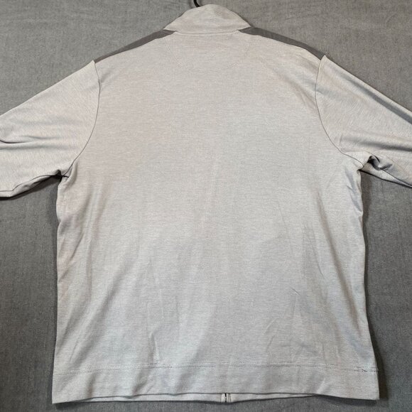 Alfani Slim Fit Full-Zip Gray Sweater Jacket With Contrast Accents Mens  XXL - Picture 6 of 9